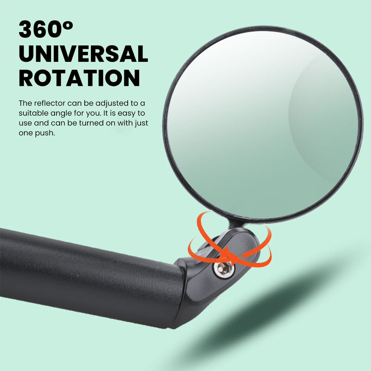 LLAMA TRUCK Foldable Convex Rearview Mirror