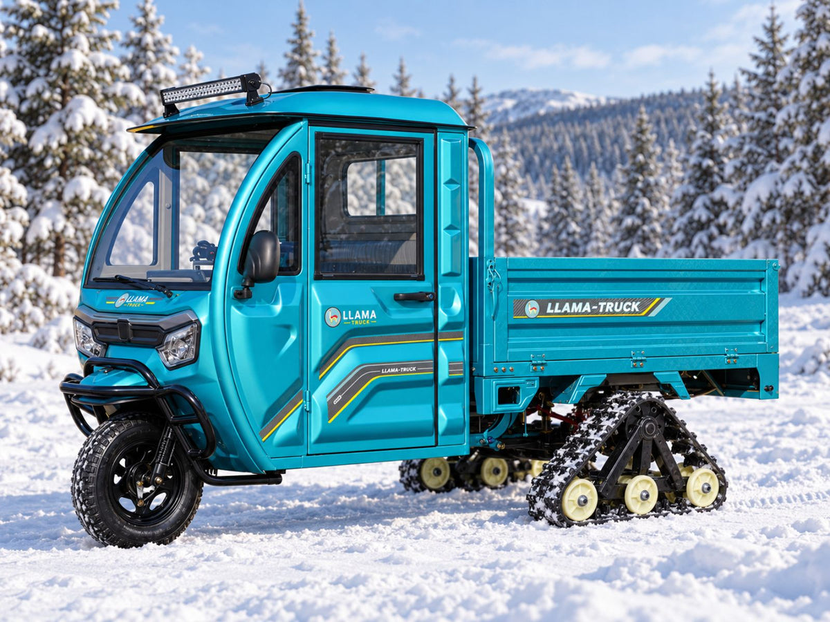 LLAMA Truck Meridian – Enclosed Cab Electric Utility Trike With AC & Heating