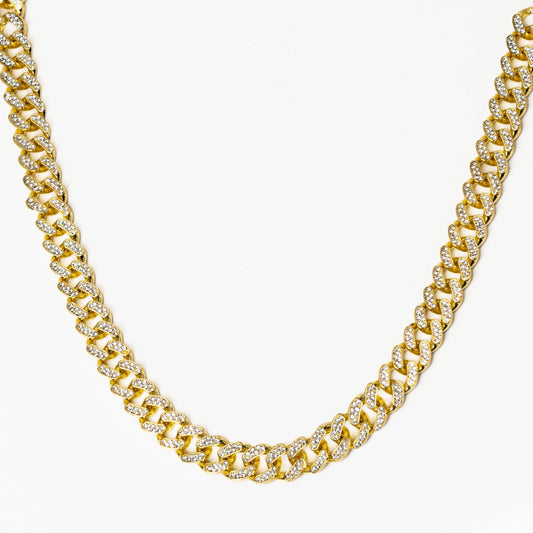 Llama The "Patriot" Iced-Out Cuban Link Chain