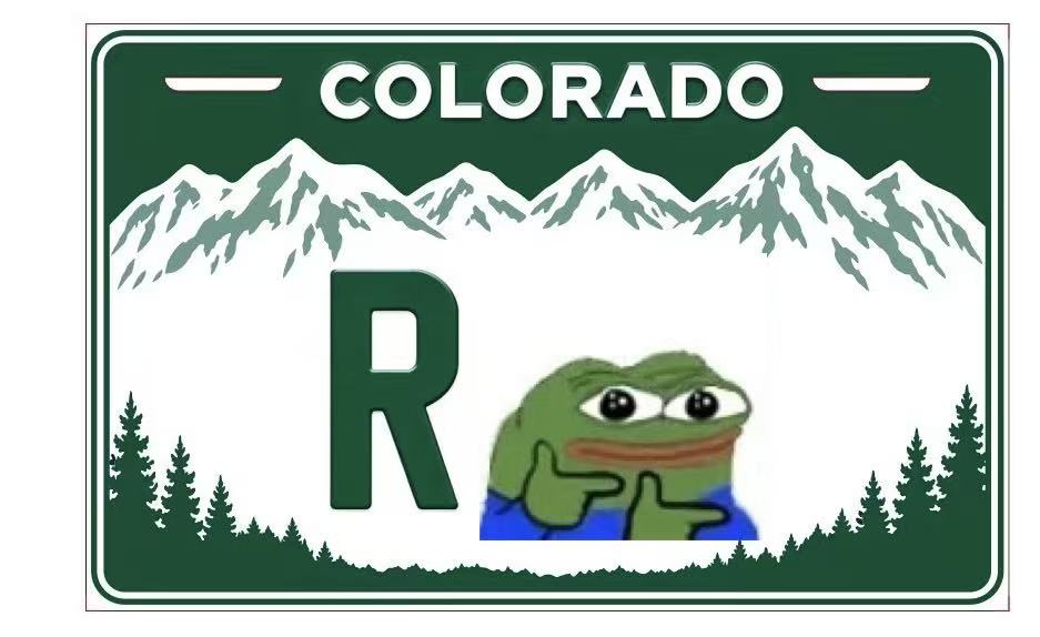 LLAMA Truck custom Colorado license plate