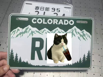 LLAMA Truck custom Colorado plate with pet photo