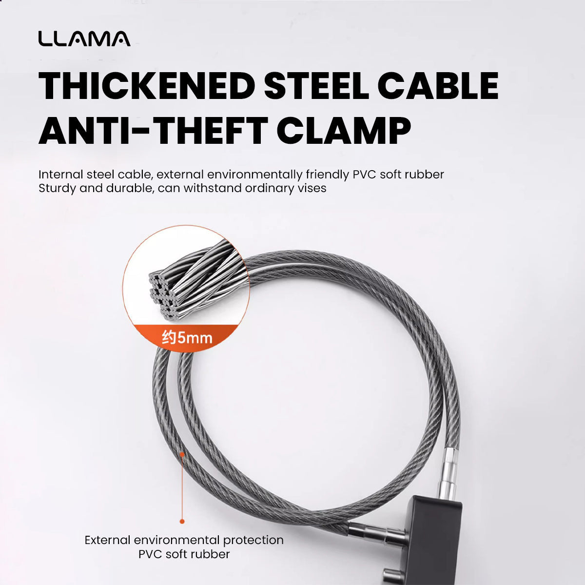 LLAMA TRUCK Steel wire combination lock padlock