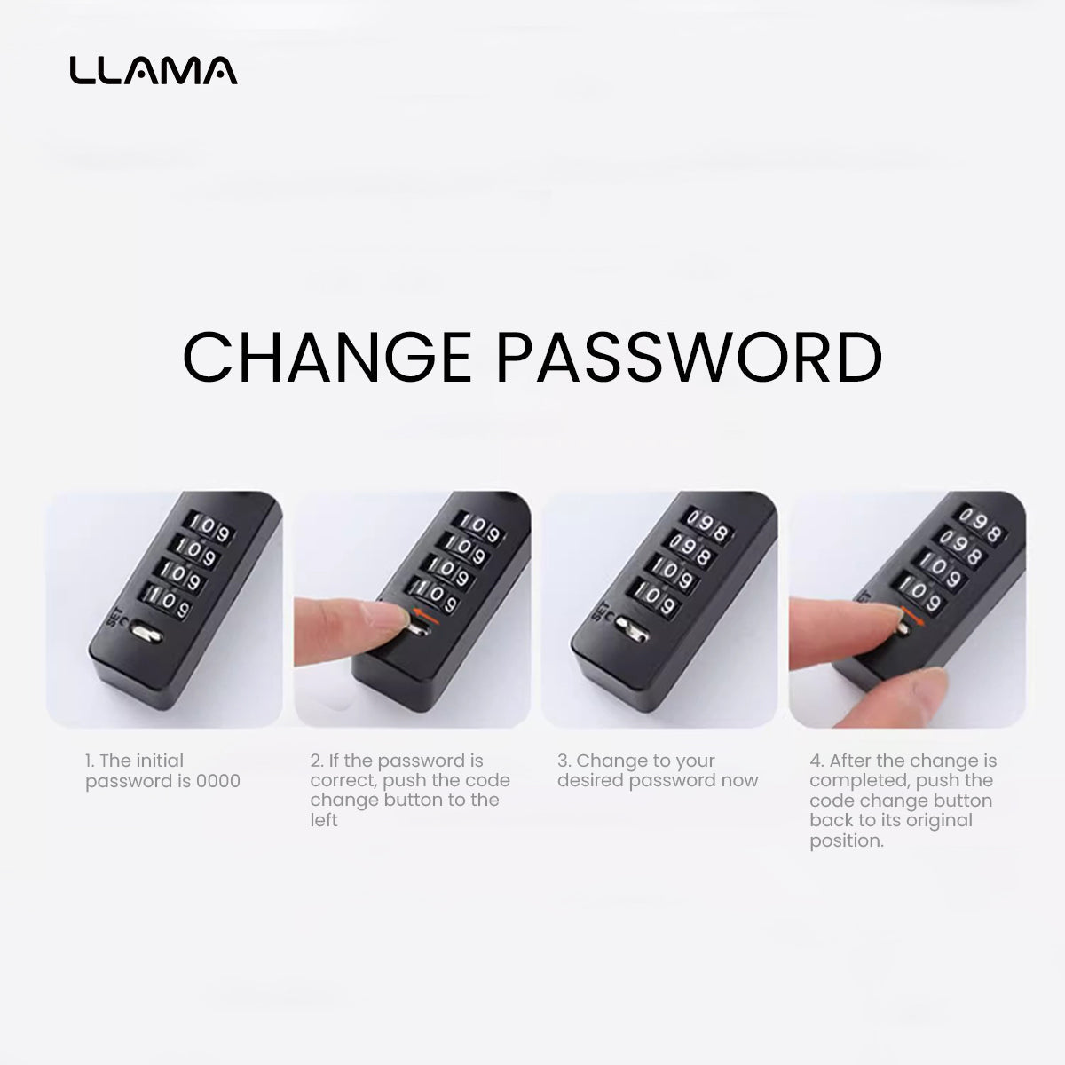 LLAMA TRUCK Steel wire combination lock padlock