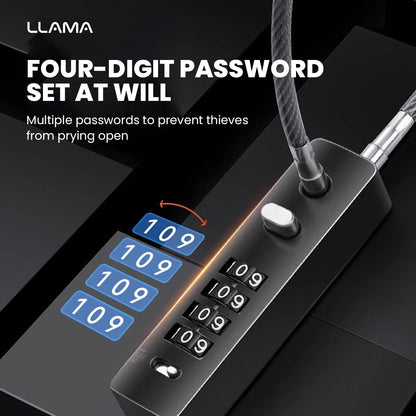 LLAMA TRUCK Steel wire combination lock padlock