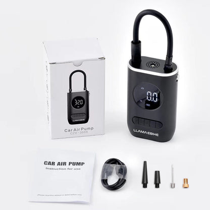 LLAMA TRUCK Portable Rechargeable Air Pump for Car Bicycle and Motorcycle Tires