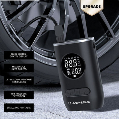 LLAMA TRUCK Portable Rechargeable Air Pump for Car Bicycle and Motorcycle Tires