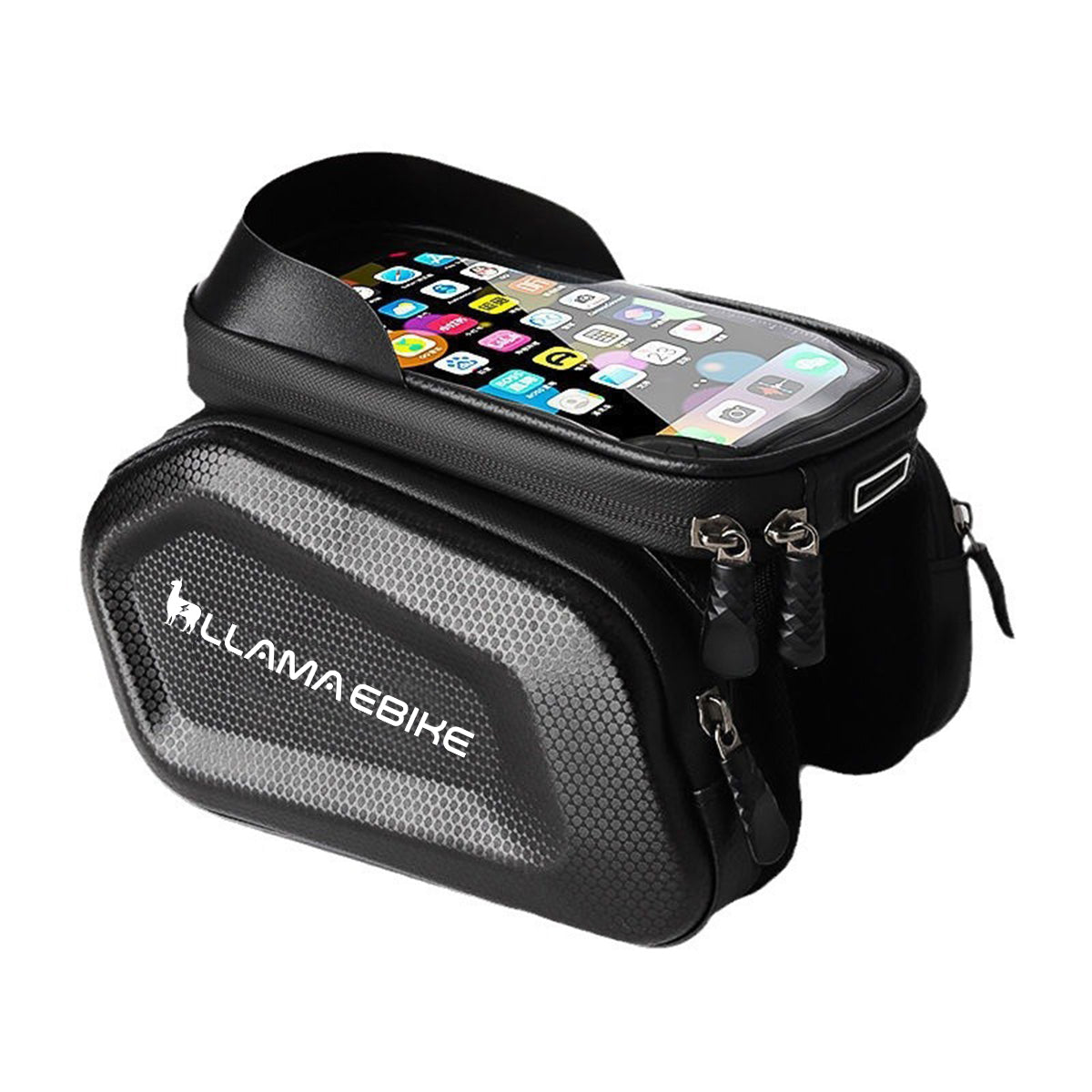 LLAMA TRUCK Waterproof Front Frame Bag with Phone Holder