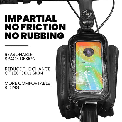LLAMA TRUCK Waterproof Front Frame Bag with Phone Holder