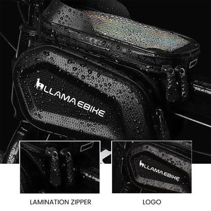 LLAMA TRUCK Waterproof Front Frame Bag with Phone Holder