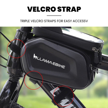 LLAMA TRUCK Waterproof Front Frame Bag with Phone Holder