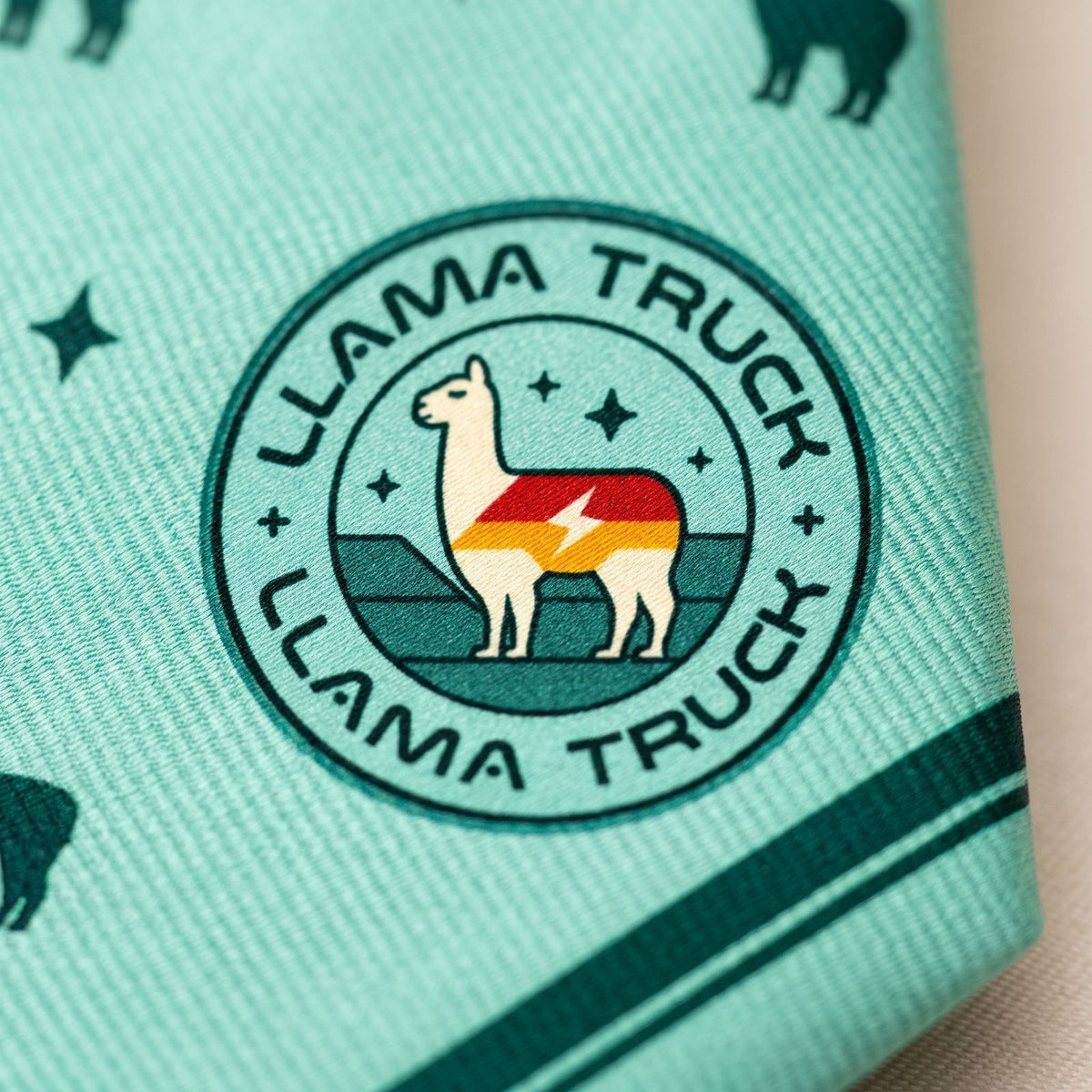 LLAMA Merch Premium Silk Patterned Necktie
