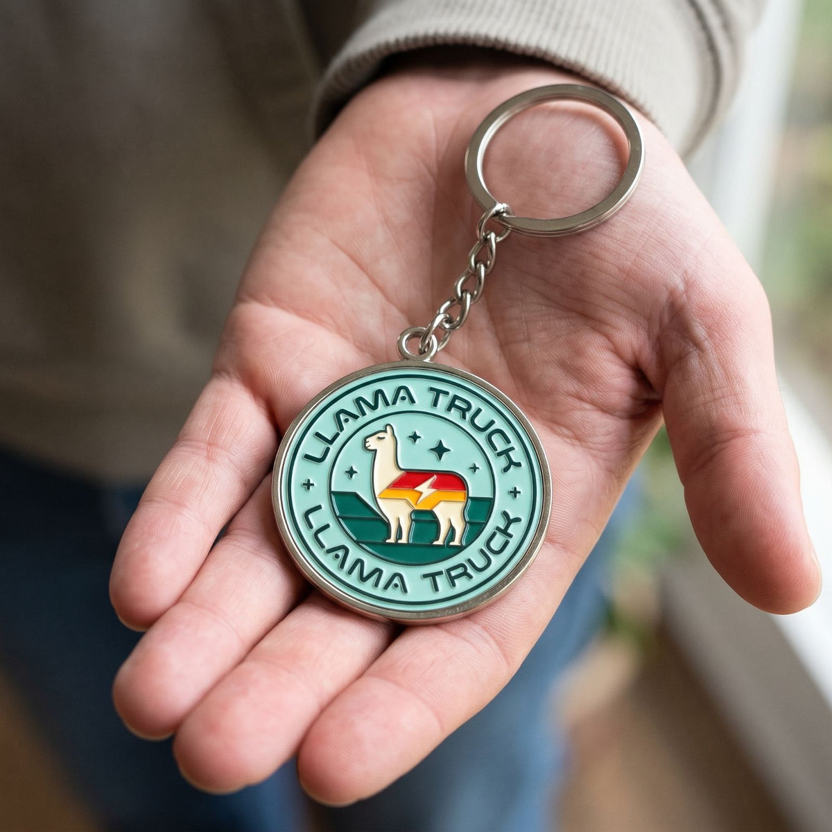 LLAMA Merch Collector's Metal Keychain