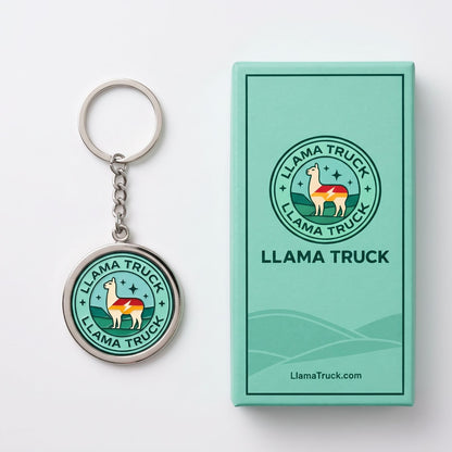 LLAMA Merch Collector's Metal Keychain