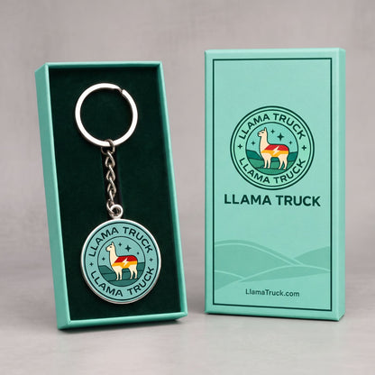 LLAMA Merch Collector's Metal Keychain
