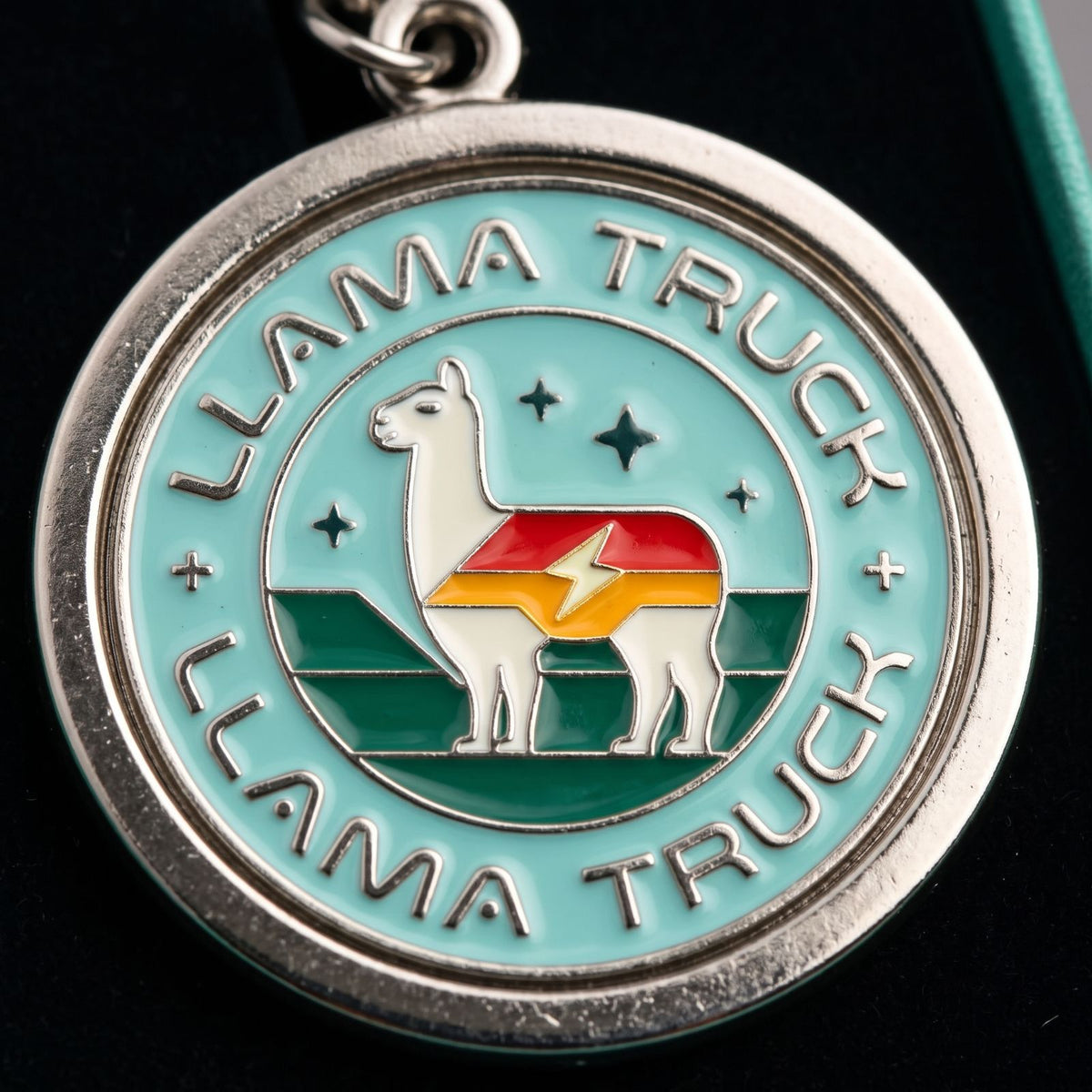 LLAMA Merch Collector's Metal Keychain