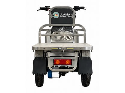 LLAMA Platinum MINI compact electric cargo trike, rear view
