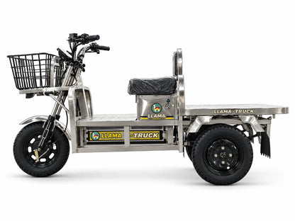 LLAMA Platinum MINI compact electric cargo trike, opposite side view