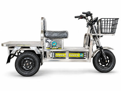 LLAMA Platinum MINI compact electric cargo trike, side view