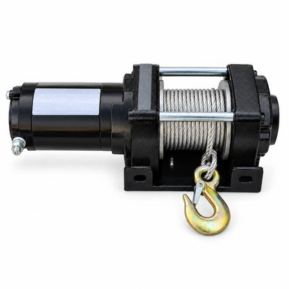 Llama Truck Integrated Front Electric Recovery Winch Kit with Wireless Remote & Steel Roller Fairlead
