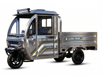 LLAMA Truck Meridian – Enclosed Cab Electric Utility Trike With AC & Heating