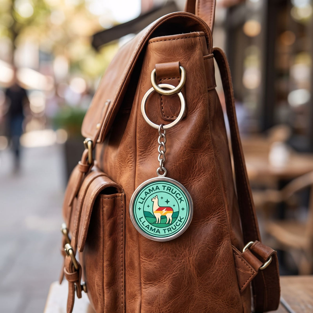 LLAMA Merch Collector's Metal Keychain