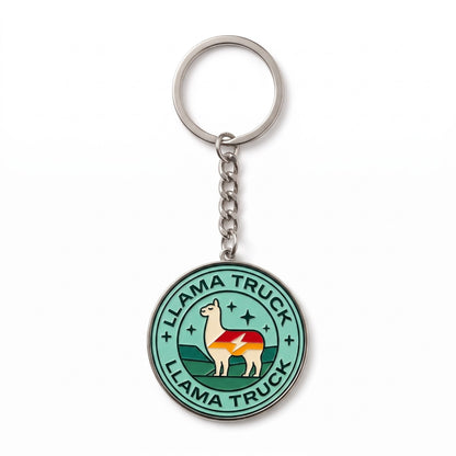 LLAMA Merch Collector's Metal Keychain