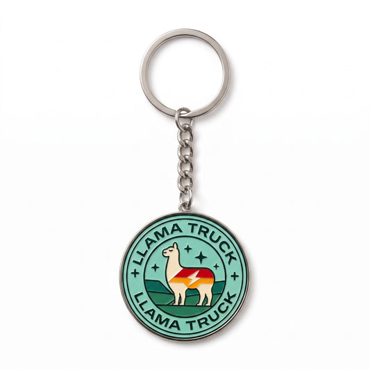 LLAMA Merch Collector's Metal Keychain