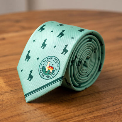 LLAMA Merch Premium Silk Patterned Necktie