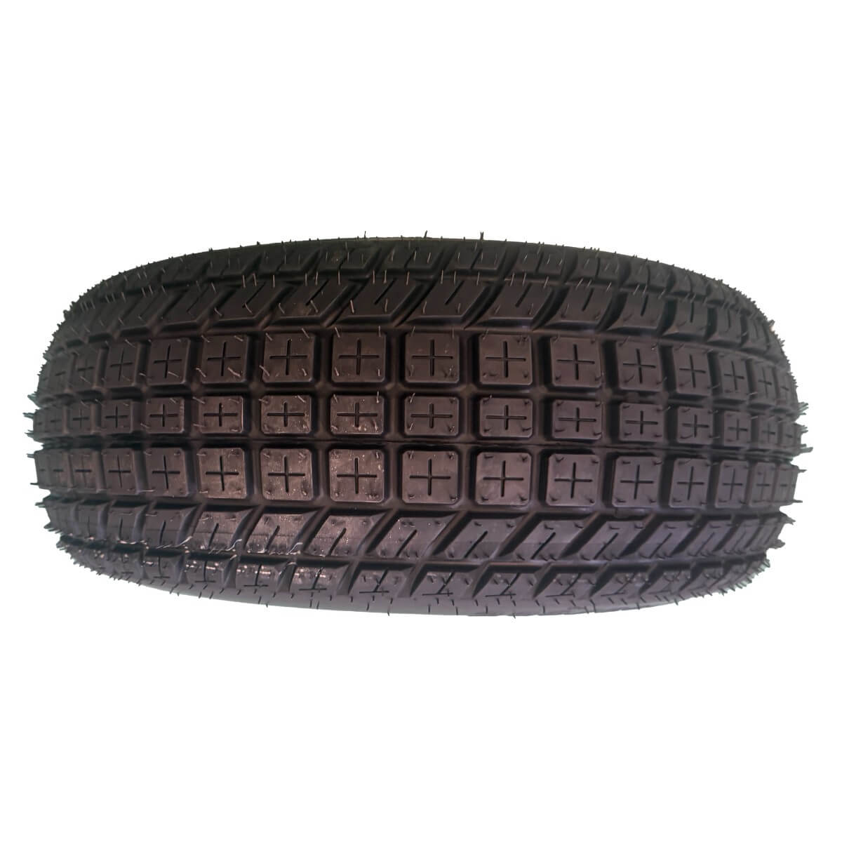 Llama Truck 20x8-12 Multi-Surface Tire Tread showing turf-friendly diamond block pattern.