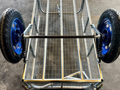 LLAMA Heavy-Duty Utility Trailer - Large Capacity All-Terrain Tow-Behind Cart with Suspension