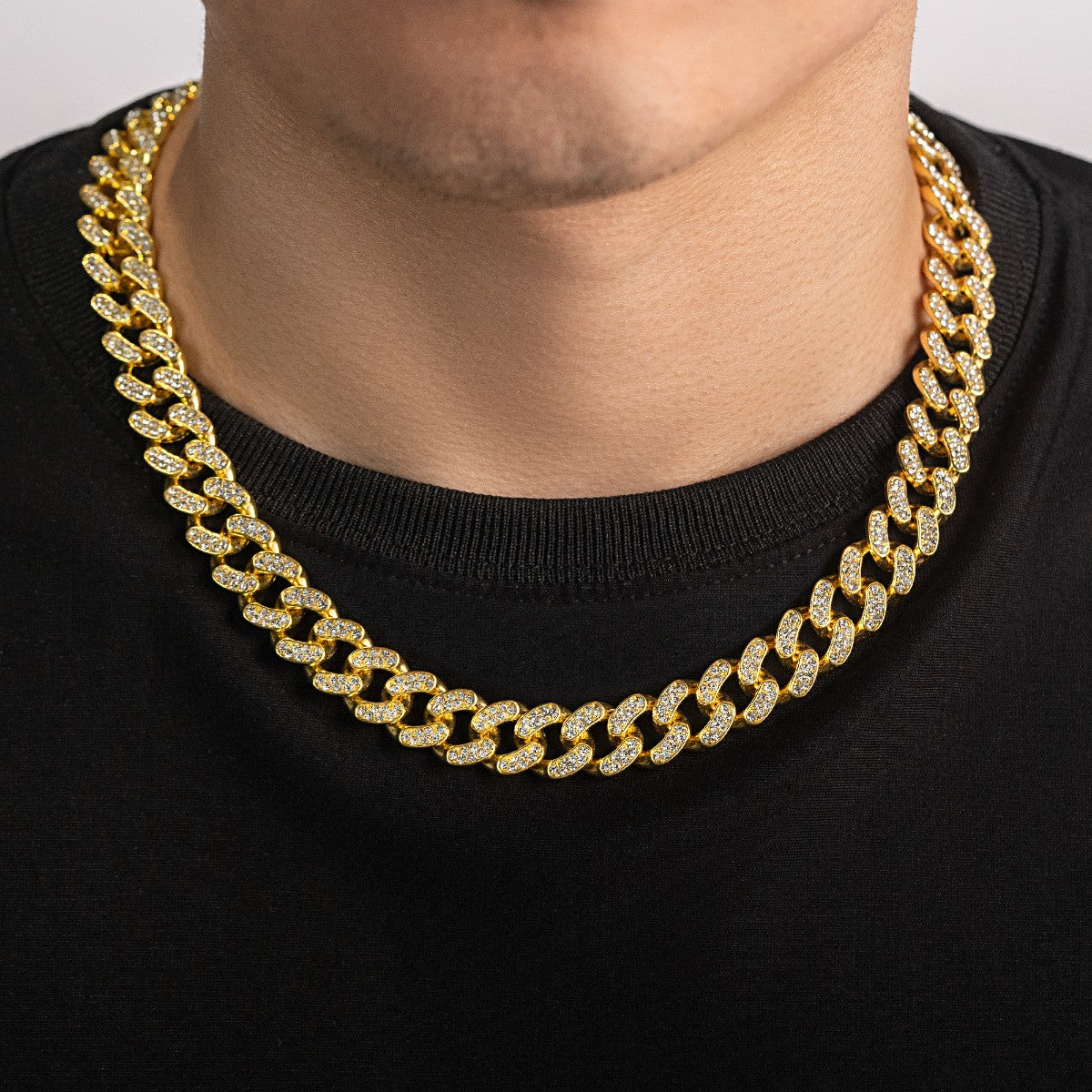 Llama The "Patriot" Iced-Out Cuban Link Chain