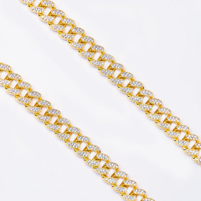 Llama The "Patriot" Iced-Out Cuban Link Chain